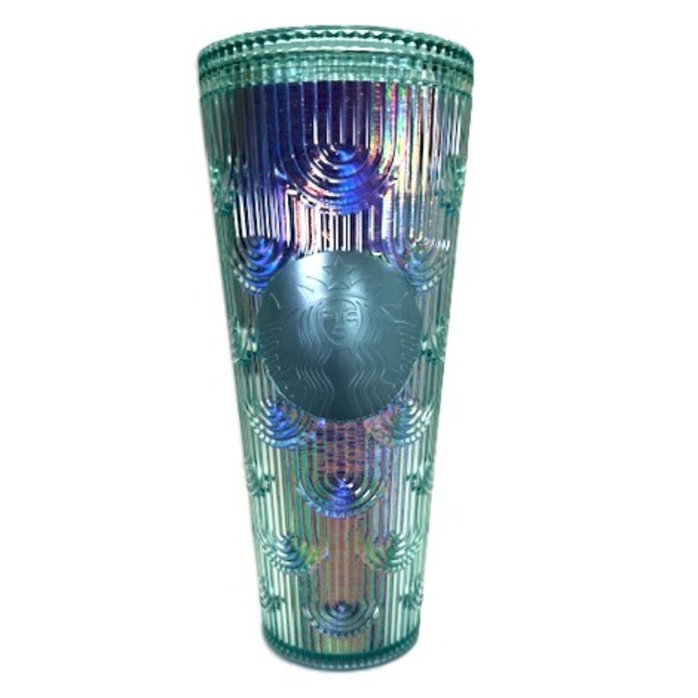 Starbucks 2022 Spring Green Iridescent Core 24oz Venti Cold Cup Tumbler -NEW